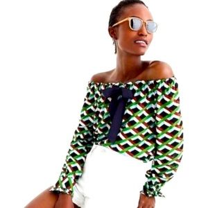 J Crew Off The Shoulder Top